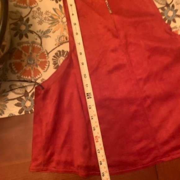 NWT Iris Burnt Orange/Rust Suede Crop Top - Picture 6 of 8